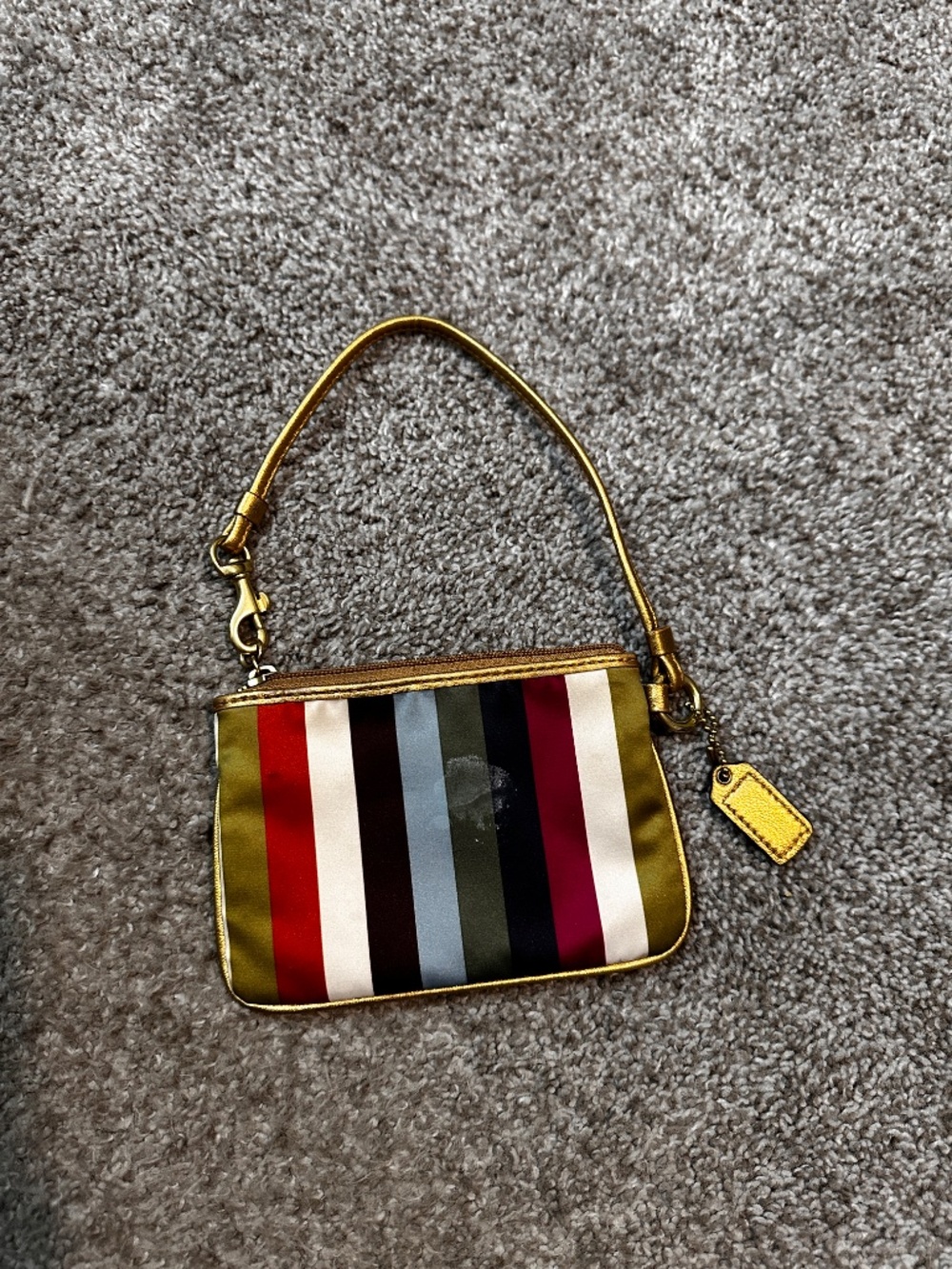 Coach Legacy striped wristlet - Picture 3 of 4